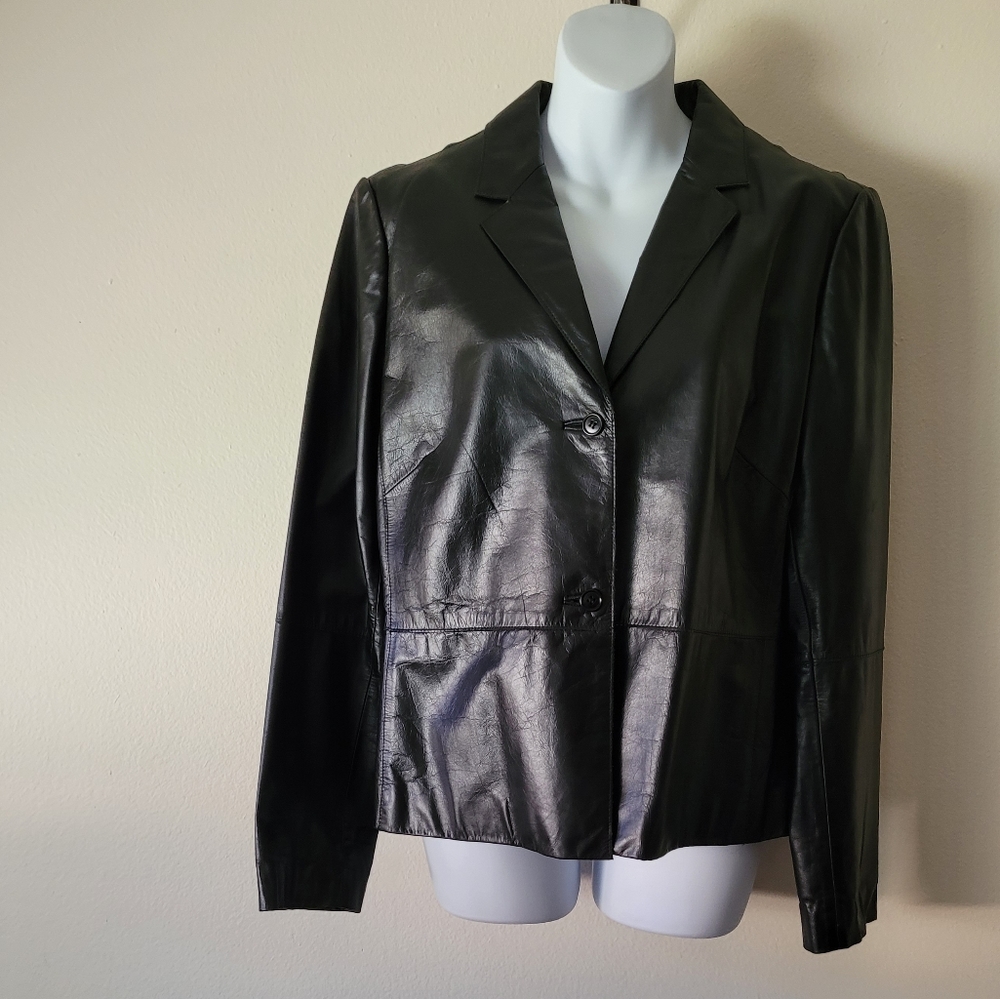 Kenneth Cole Leather Jacket - Picture 2 of 10
